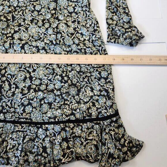 Free People Black Floral Mini Dress Size 2 NWT $128 - Picture 12 of 15